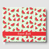 Livre D'or Fruit Motif pastèque Melon vert clair (Recto)