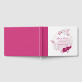 Livre D'or fuchsia & fleurs blanches couronne botanique (Complet)