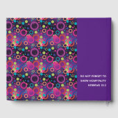Livre D'or Fun Personnalisé Écriture Chrétienne PURPLE Cercle (Verso)