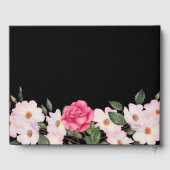 Livre D'or Funérailles aimées une aquarelle rose Roses blanch (Verso)