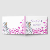 Livre D'or Funérailles Belle fille Fée Princesse rose (Complet)
