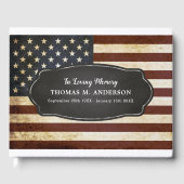 Livre D'or Funérailles commémoratives du drapeau américain vi (Recto)