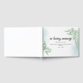 Livre D'or Funérailles de Boho Dusty Blue Eucalyptus (Complet)