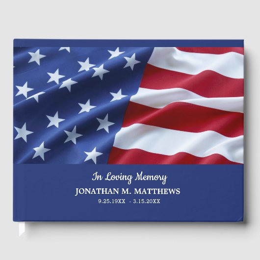 Livre D'or Funérailles de la photo commémorative du drapeau a (Recto)