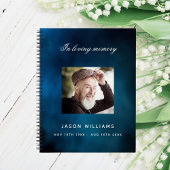 Livre d'or funérailles funéraire bleu ciel photo