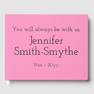 Livre D'or Funérailles minimes et basiques/Livre d'invités co