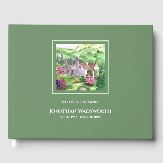 Livre D'or Funérailles Rydal Mount William Wordsworth Accueil (Recto)