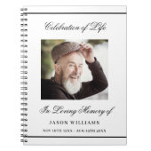 Livre d'or funérailles simple photo (Devant)