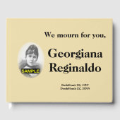 Livre d'or funéraire conservateur et élégant (Recto)