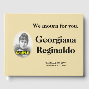 Livre d'or funéraire conservateur et élégant