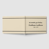 Livre d'or funéraire Customisé et en deuil (Complet)