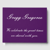 Livre d'or funéraire, funéraire et commémoratif (Recto)