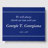 Livre d'or funéraire simple et minimal (Recto)