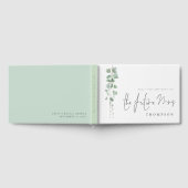 Livre D'or Futur Madame Shower de Mariée Eucalyptus Moderne (Complet)