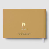 Livre D'or Futur Nom Mme Date Fête des mariées Or (Verso)