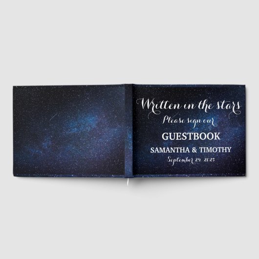 Livre D'or Galaxy Stars Starry Night Celestin Mariage (Complet)
