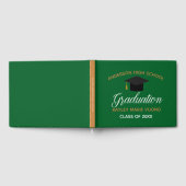 Livre D'or Garder l'autographe de graduation en or vert 2025 (Complet)