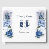 Livre D'or Gay Grooms Regency Roses bleus (Recto)