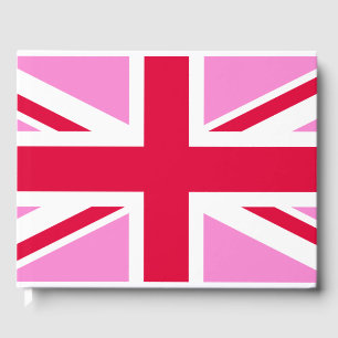Livre D'or GAY PRIDE britannique (Union Jack rose) (Drapeau b