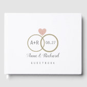 Livre D'or gentil mariage messages invités amour (Recto)