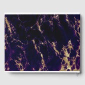 Livre D'or Géode Améthyste Aquarelle BarefootBride™ (Verso)