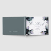 Livre D'or Géode Améthyste Cyan profond Abstrait (Complet)