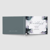 Livre D'or Géode Améthyste Cyan profond Abstrait (Complet)