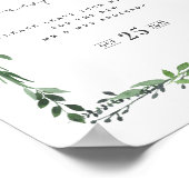 livre d'or géométrique aquarelle feuillu mariage (Coin)