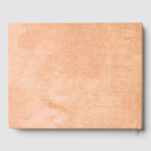 Livre D'or Gerbera Flower sur Mariage de pêche Abstrait (Verso)