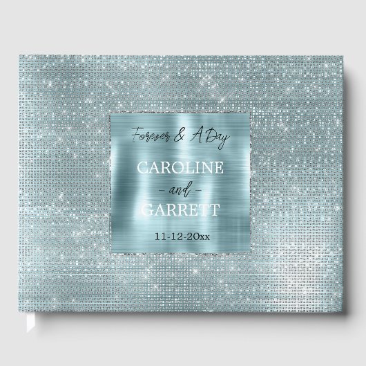 Livre D'or Glam Aqua Glitzy Silver Sparkle (Recto)