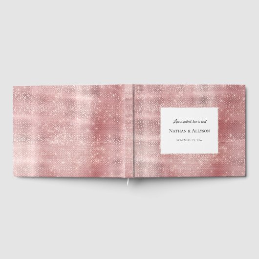 Livre D'or Glam Blush rose brillant étincelle (Complet)