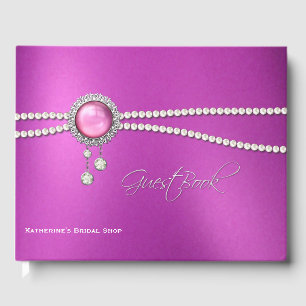 Livre d'or Glam Fuchsia et Pearls