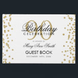 Livre D'or Gold 90th Birthday Parties scintillant Confetti<br><div class="desc">Élégant modèle Confetti de la Parties scintillant d'or du 90e anniversaire.</div>