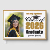 Livre D'or Gold Class of 2026 Photo Small Graduation (Recto)