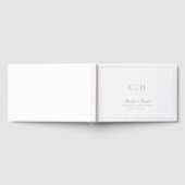 Livre D'or Gold Classance Script Monogramme Mariage Gues (Complet)