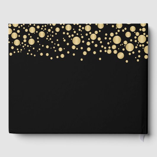 Livre D'or Gold Confetti Rose 50e anniversaire Mariage (Verso)