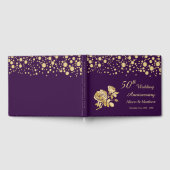 Livre D'or Gold Confetti Rose 50e anniversaire Mariage (Complet)