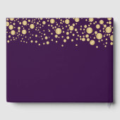 Livre D'or Gold Confetti Rose 50e anniversaire Mariage (Verso)