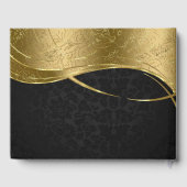 Livre D'or Gold et Black Damask tendance (Verso)
