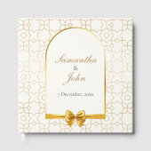 Livre D'or Gold Geometric Arch Art Deco Wedding (Recto)