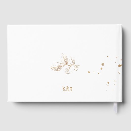 Livre D'or Golden Automne Splash Mariage ID655 (Verso)