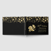 Livre D'or Golden Confetti Rose 40e anniversaire de Mariage (Complet)