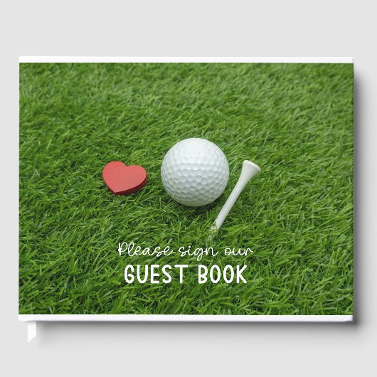 Livre d'or Golf Balle de golf pour mariage (Recto)
