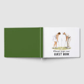 Livre D'or Golf Wedding Bride & Groom golfing (Complet)
