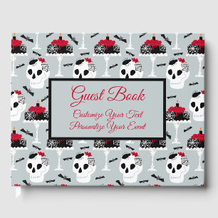 Livre D'or Goth Anniversaire Graduation Skeleton Spider Cake