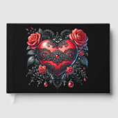 Livre D'or Gothic Heart Valentine Guest Book (Recto)