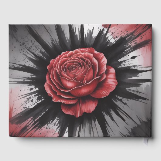 Livre D'or Gothic Rose Wedding Frame (Verso)