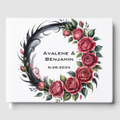 Livre D'or Gothic Rose Wedding Frame (Recto)