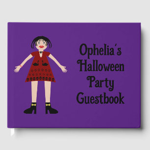 Livre D'or Gothique Halloween Vampire Lady Custom