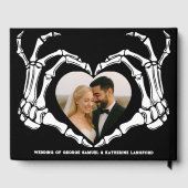 Livre D'or Gothique Romantique Squelette main Halloween Maria (Verso)